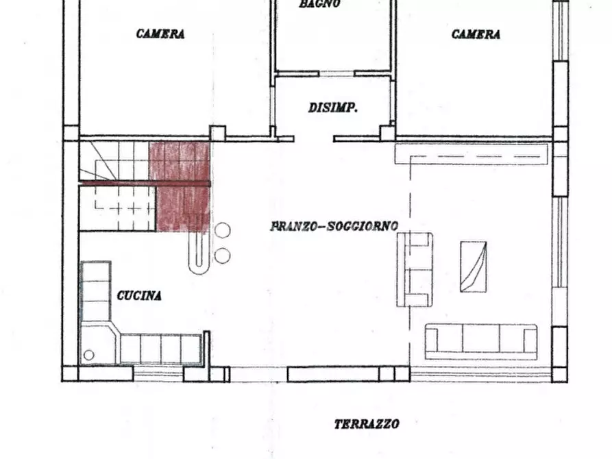 Immagine 18 di Villetta a schiera in vendita  in via Tavoleto a Misano Adriatico