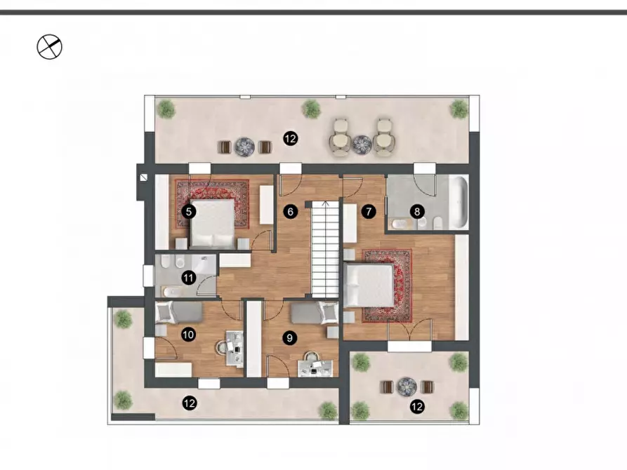 Immagine 16 di Casa indipendente in vendita  in via Puccini a Abano Terme