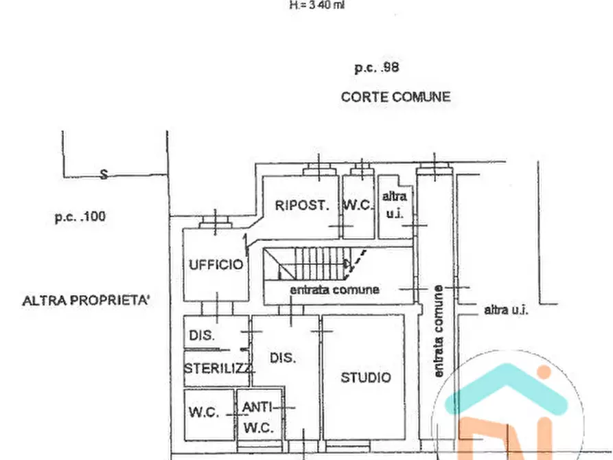 Immagine 1 di Ufficio in affitto  in via Corridoni 9 a Sagrado