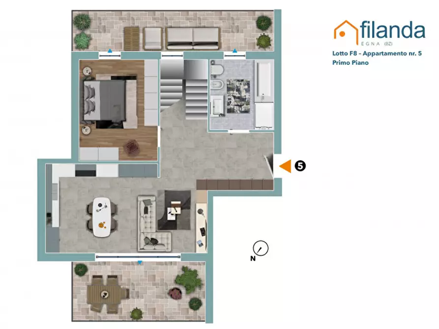 Immagine 15 di Appartamento in vendita  a Egna .Neumarkt.