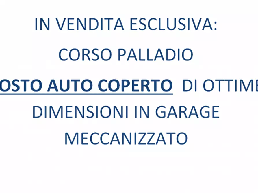 Immagine 1 di Garage in vendita  in Corso Palladio a Vicenza