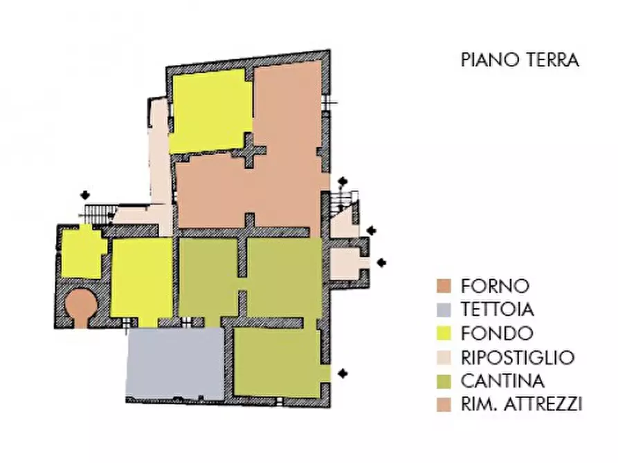 Immagine 2 di Rustico / casale in vendita  in Via Fornello a Tuoro Sul Trasimeno