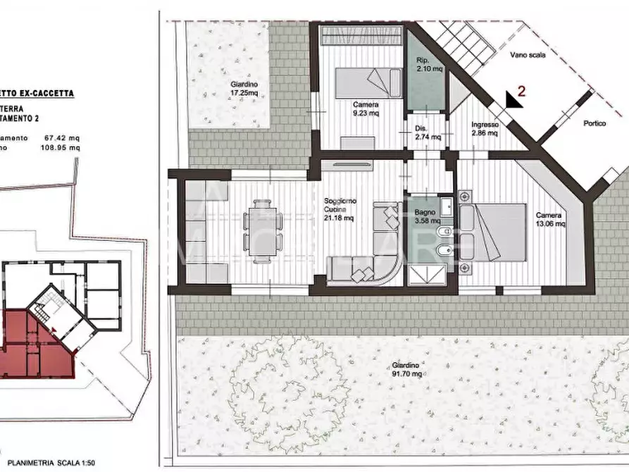 Immagine 2 di Appartamento in vendita  in viale Latini a Riccione