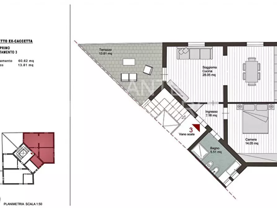 Immagine 2 di Appartamento in vendita  in Viale Latini a Riccione