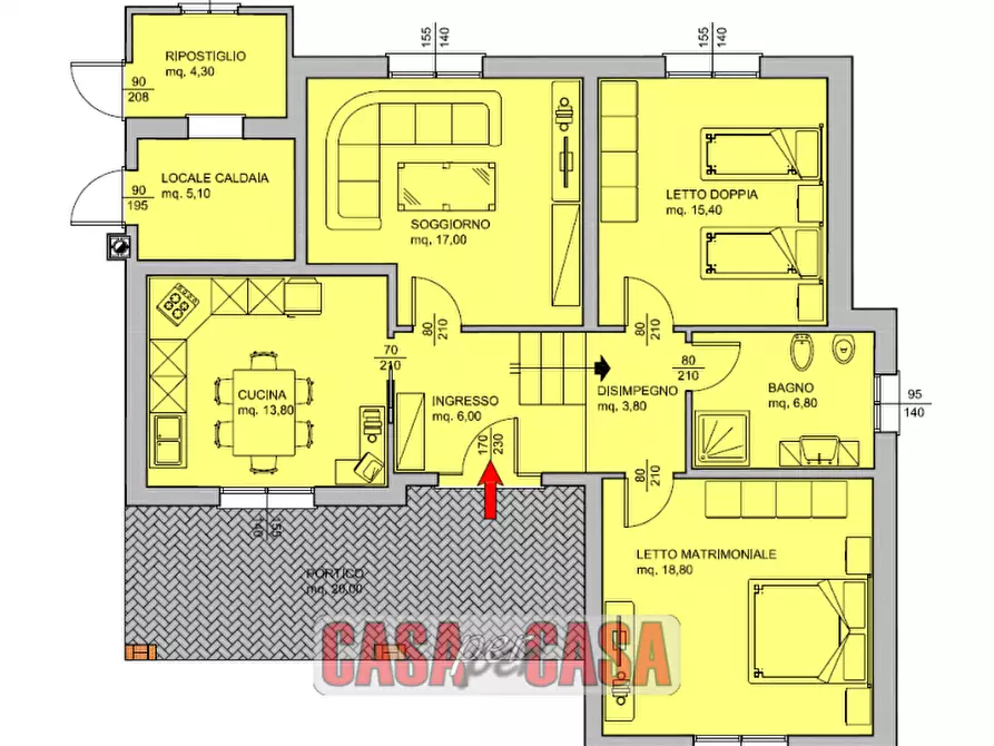 Immagine 13 di Casa indipendente in vendita  in via san pio decimo a Sant'elena