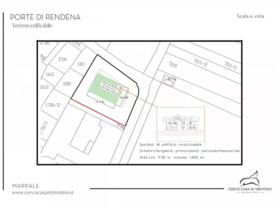 Immagine 6 di Terreno in vendita  in Via Mazzini a Porte Di Rendena