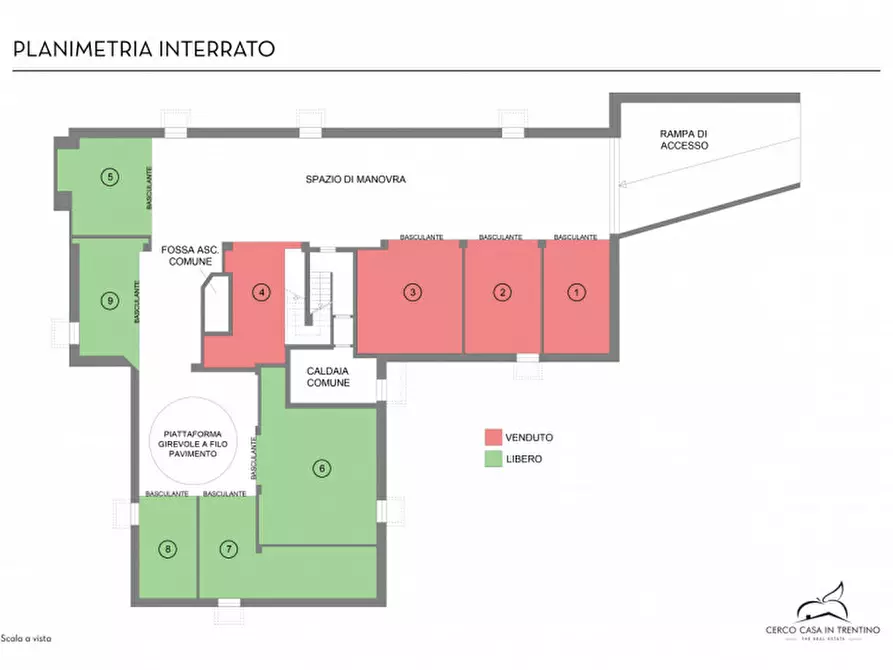 Immagine 11 di Garage in vendita  in Via Verdi 12 a Trento