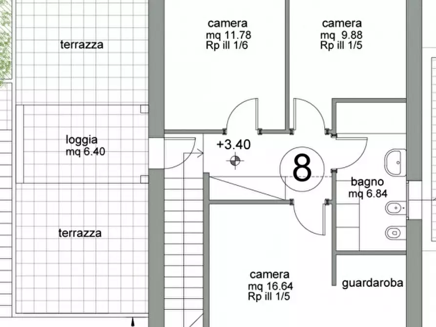 Immagine 14 di Villetta a schiera in vendita  a Ronco All'adige