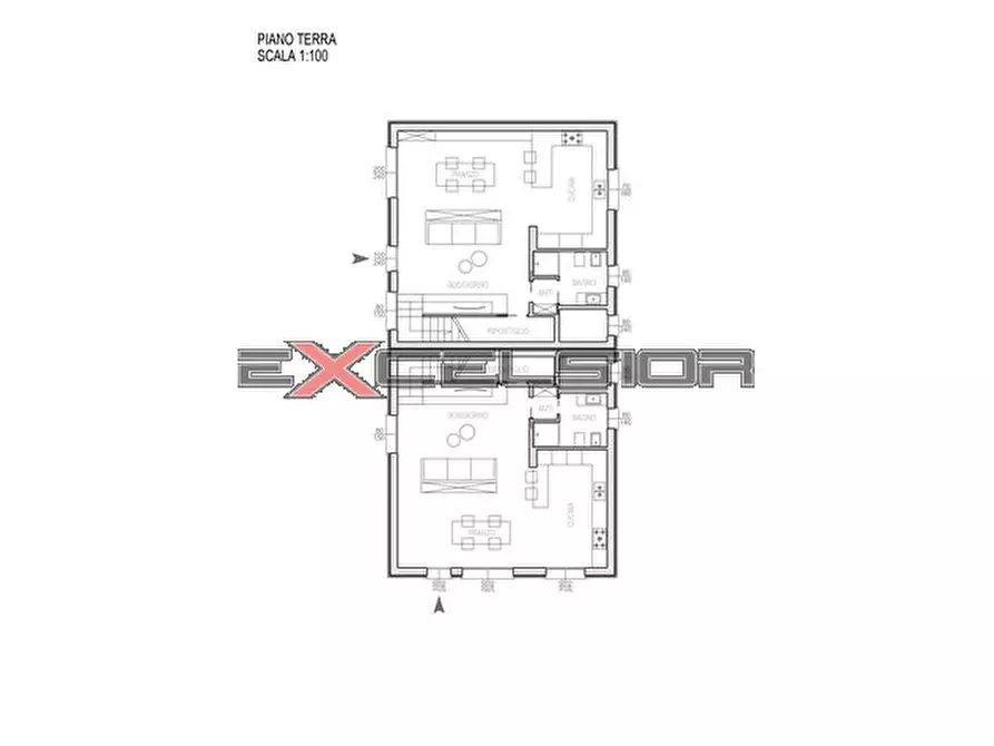 Immagine 5 di Casa bifamiliare in vendita  in C.so Risorgimento n. 160 - Porto Viro (RO) a Porto Viro