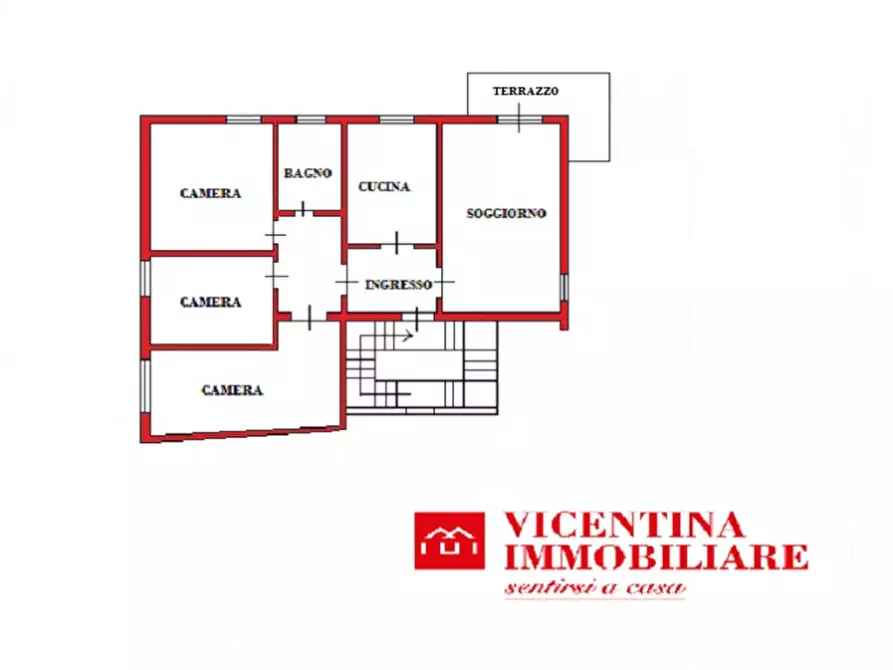 Immagine 19 di Appartamento in vendita  in via Luigi Palazzolo a Vicenza