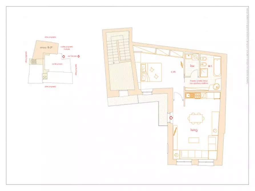 Immagine 15 di Appartamento in vendita  in via Cesarea n° 17 a Vigevano