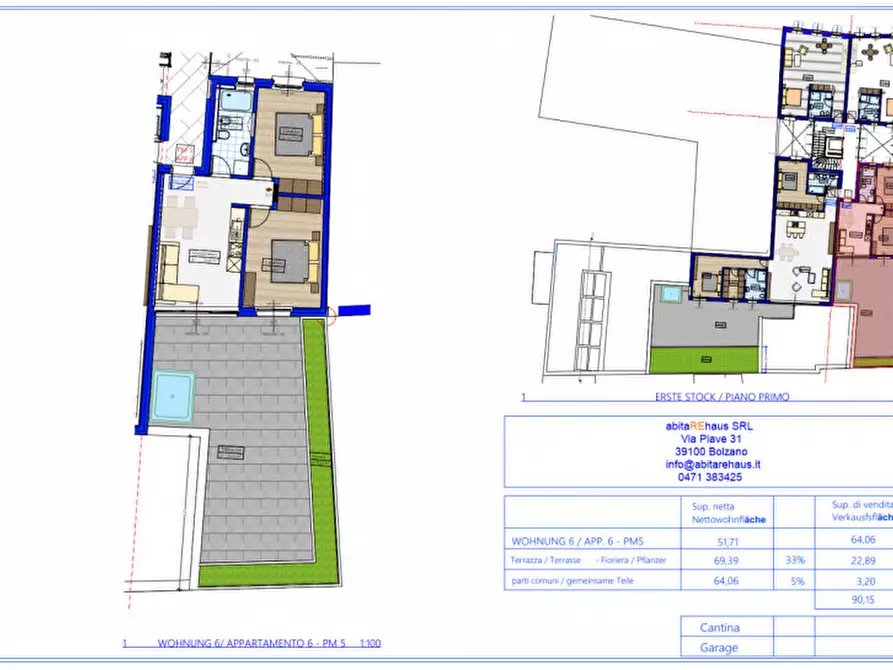 Immagine 2 di Appartamento in vendita  in Via Vintler a Bolzano