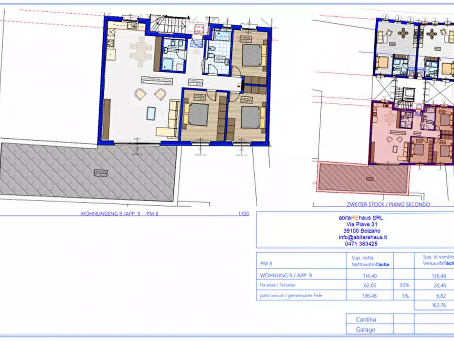 Immagine 3 di Appartamento in vendita  in Via Vintler a Bolzano