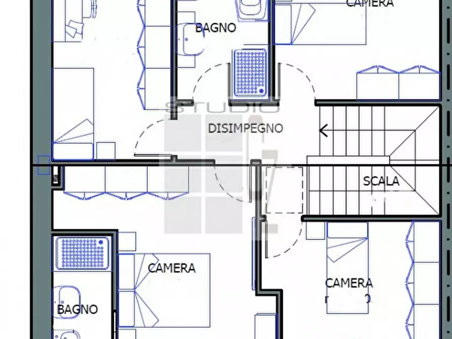 Immagine 16 di Casa bifamiliare in vendita  in via Verdi a Loreggia