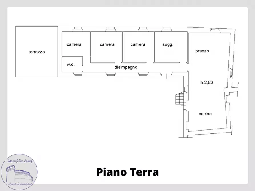 Immagine 37 di Rustico / casale in vendita  in Località Ca' Bacchio a Pietrarubbia