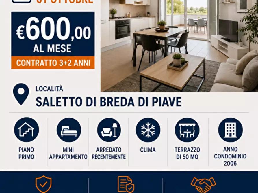 Immagine 1 di Appartamento in affitto  a Breda Di Piave