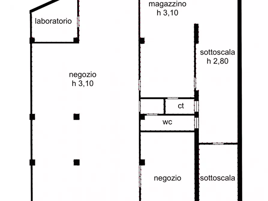 Immagine 4 di Negozio in vendita  in VIALE BOVIO a Cesena