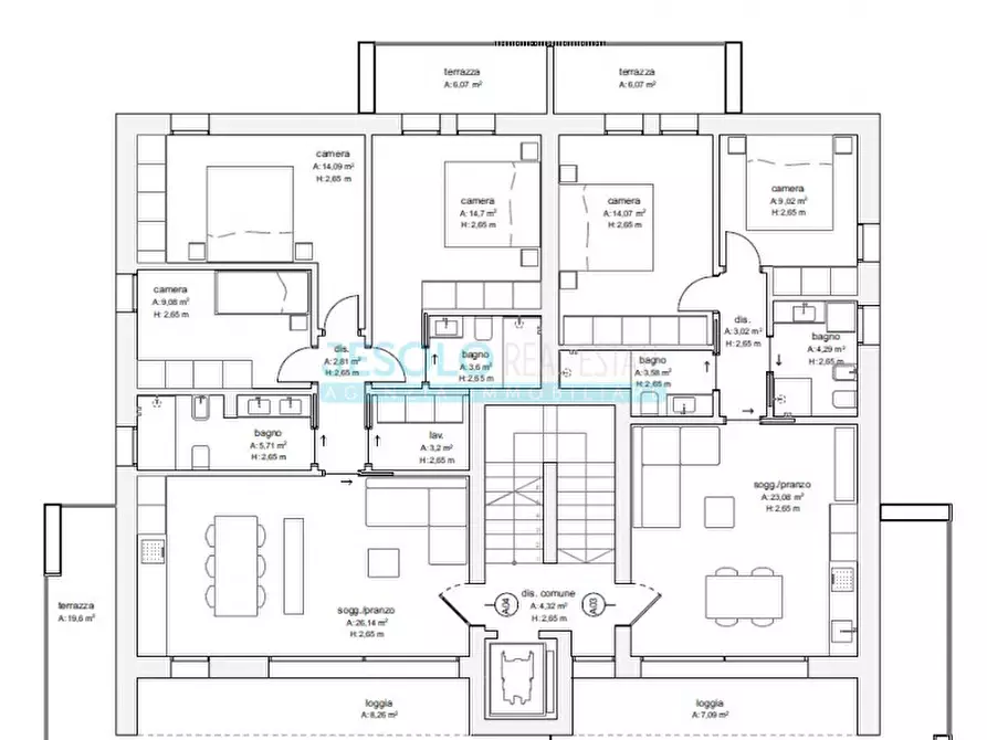 Immagine 9 di Appartamento in vendita  in Via Bafile a Jesolo
