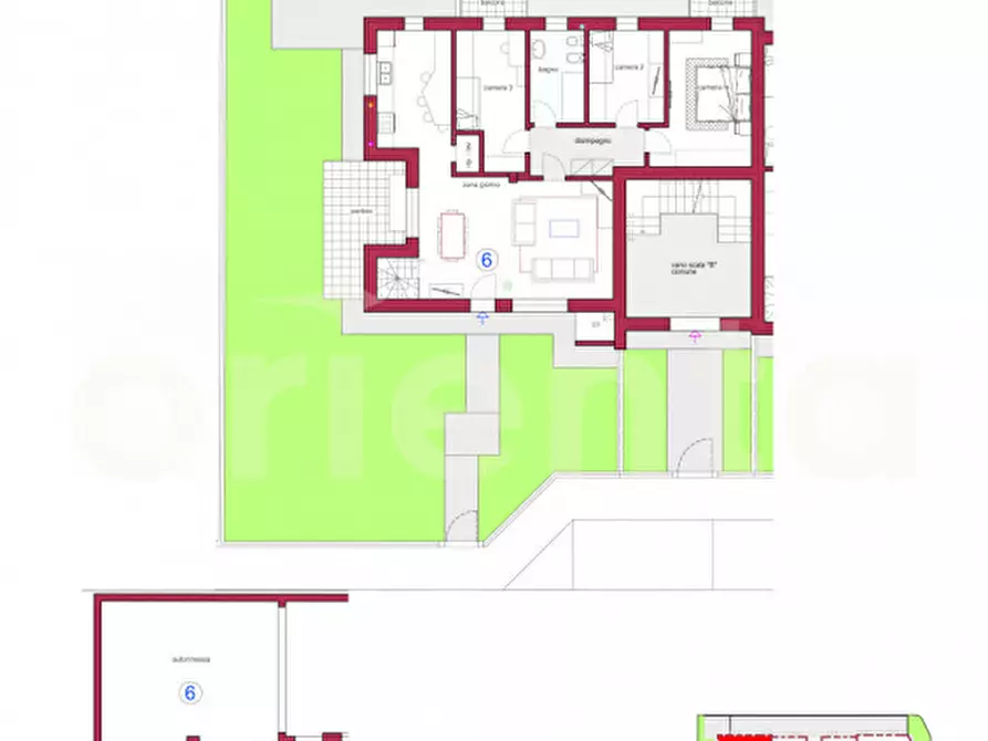 Immagine 2 di Appartamento in vendita  in via Generali F.lli Lechi a Montichiari