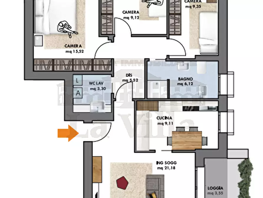 Immagine 11 di Appartamento in vendita  in VIA AMULLO VESTALI a Curtarolo