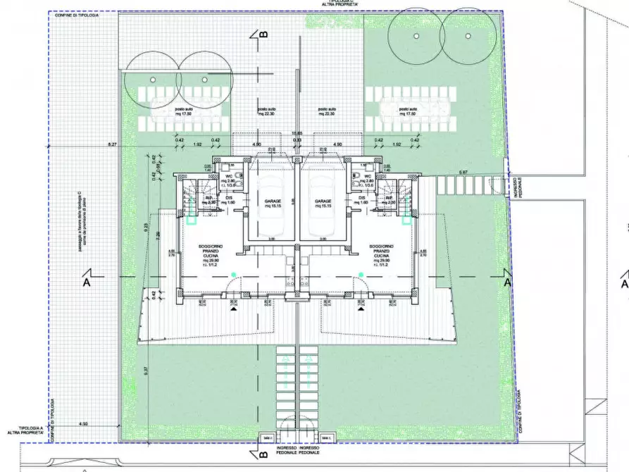 Immagine 28 di Casa bifamiliare in vendita  a Cesena