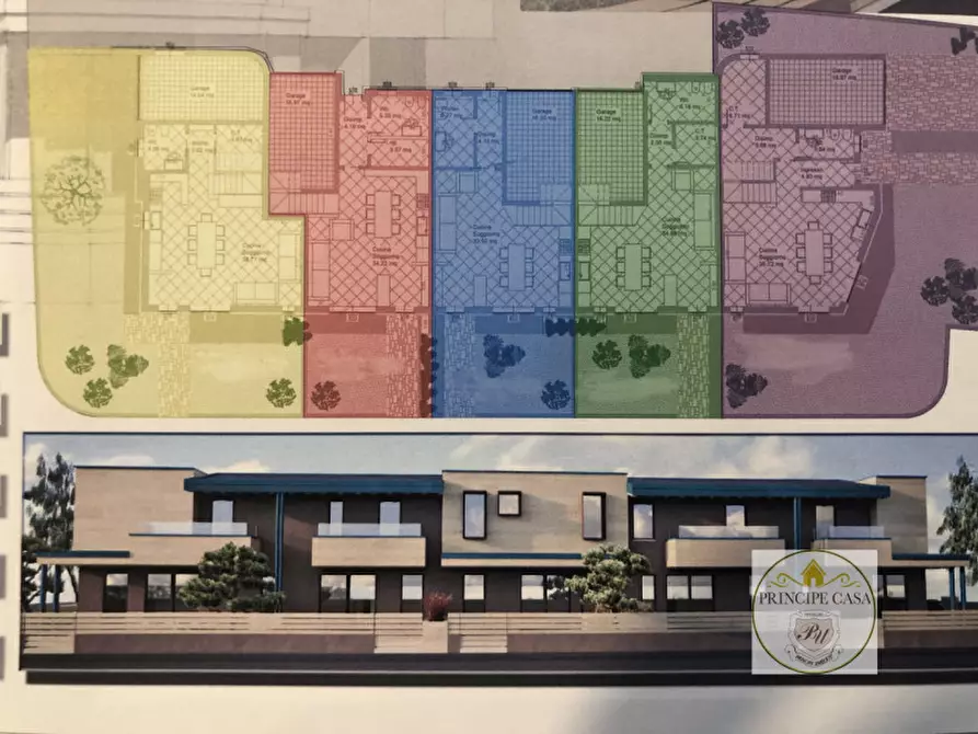 Immagine 17 di Villetta a schiera in vendita  in Trinità a Pernumia