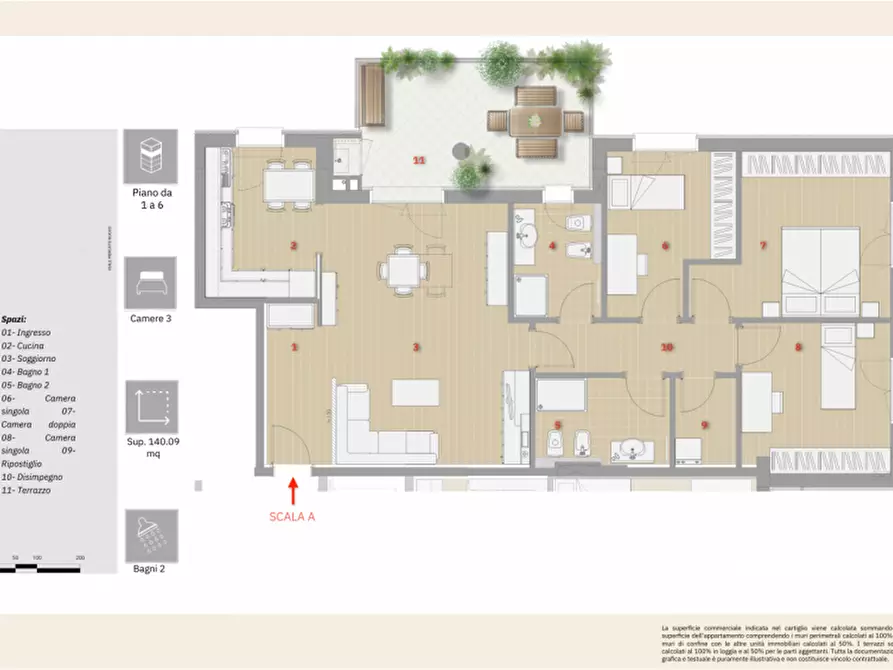 Immagine 2 di Appartamento in vendita  in Via Sella a Vicenza