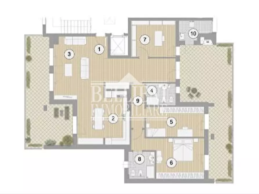 Immagine 4 di Attico in vendita  in via quintino sella a Vicenza