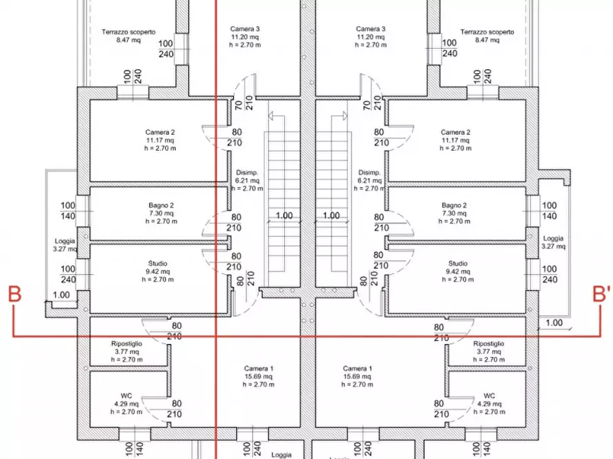 Immagine 8 di Casa bifamiliare in vendita  a Albignasego