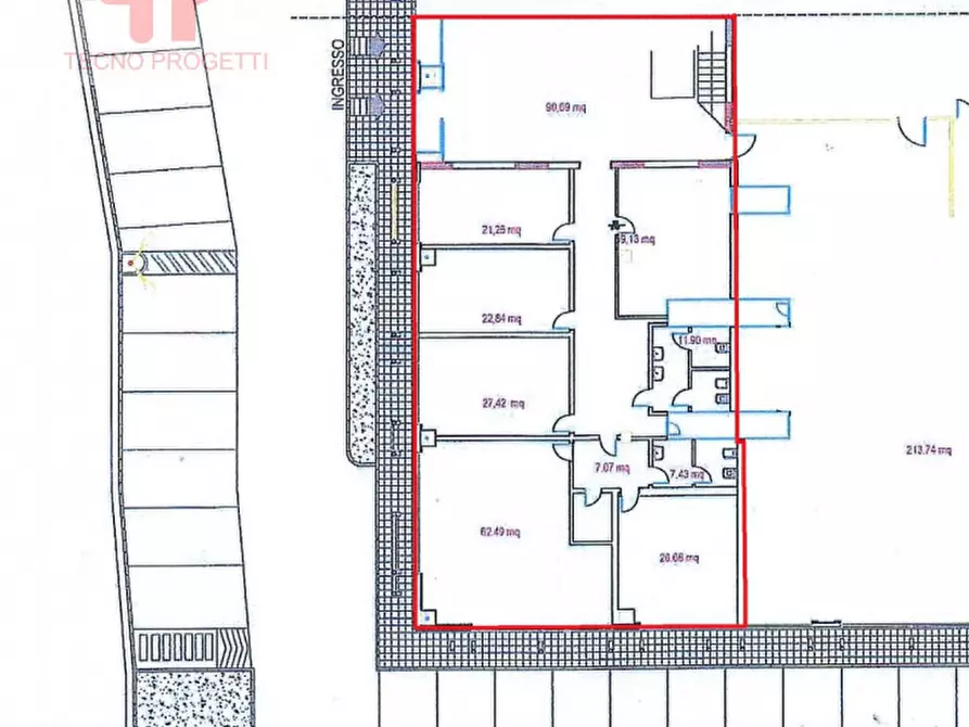 Immagine 4 di Ufficio in vendita  in Corso Stati Uniti - Centro Ingrosso Cina a Padova