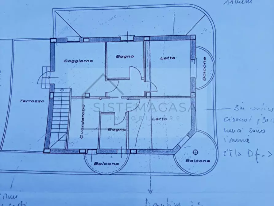 Immagine 8 di Villa in vendita  in Via Cerchia a Forli'