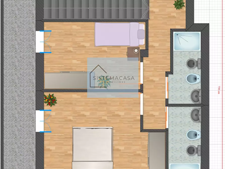 Immagine 8 di Villa in vendita  in Via Cerchia a Forli'