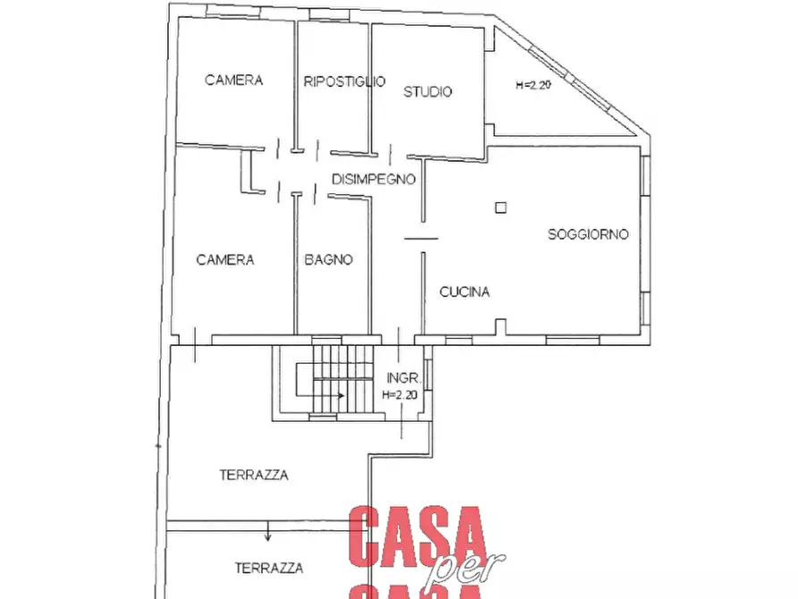 Immagine 21 di Casa bifamiliare in vendita  in via chiesa di bresega a Ponso