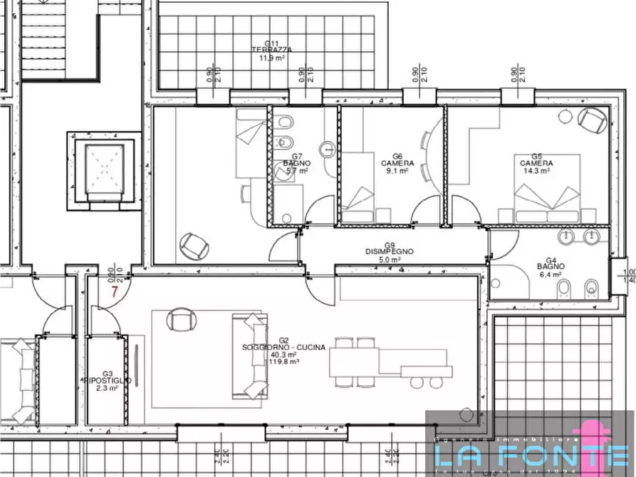 Immagine 11 di Attico in vendita  in VIA VENEZIA a Vigonza
