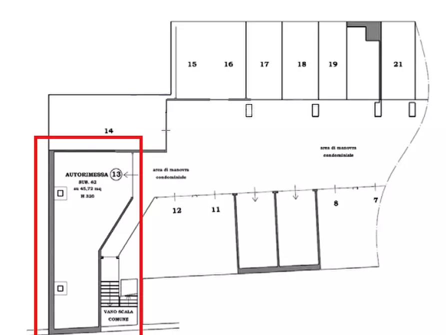 Immagine 9 di Garage in vendita  in Via Alione, 6 a Asti