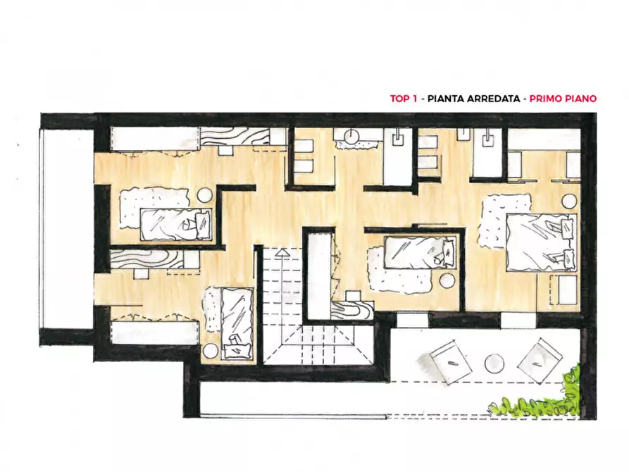 Immagine 9 di Casa trifamiliare in vendita  in via Giovanni Falcone a Vigodarzere