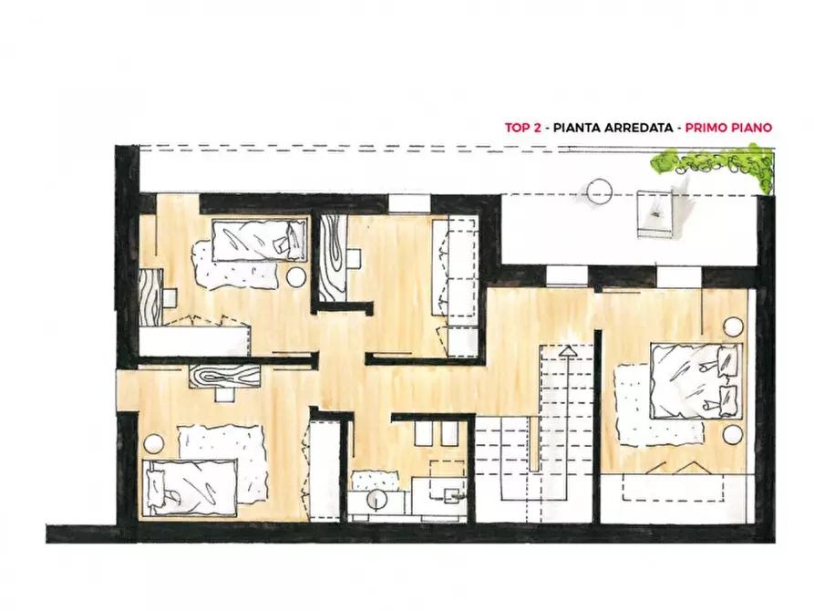 Immagine 9 di Casa trifamiliare in vendita  in via Giovanni Falcone a Vigodarzere