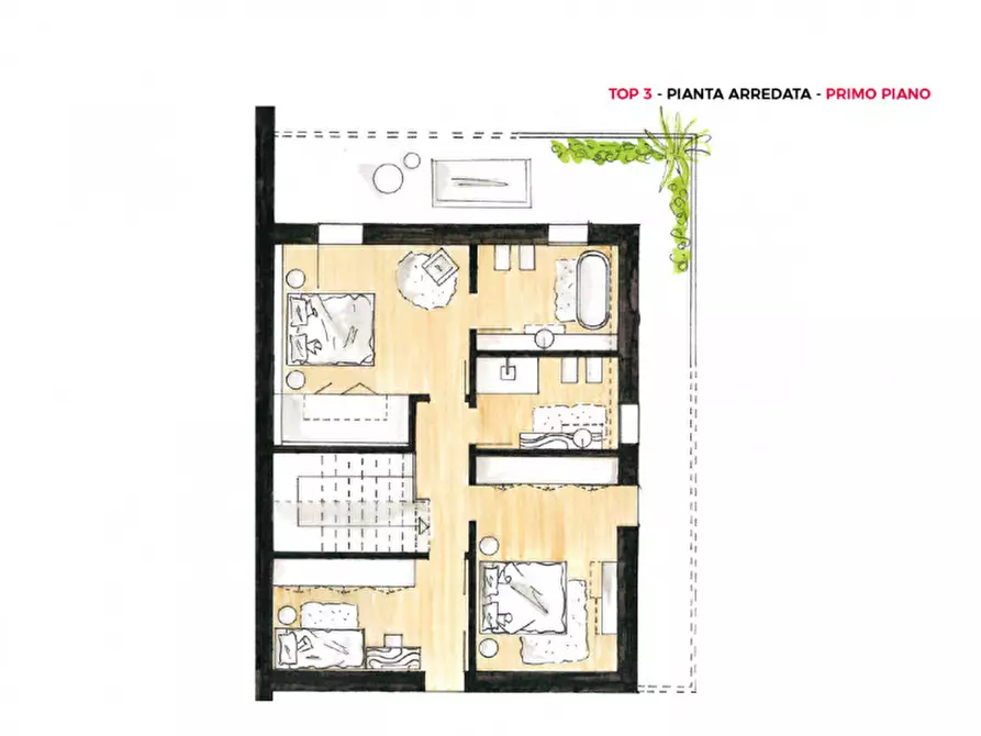 Immagine 9 di Casa trifamiliare in vendita  in via Giovanni Falcone a Vigodarzere