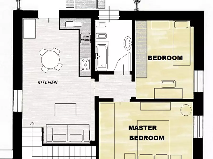 Immagine 10 di Villetta a schiera in affitto  in strada statale Pasubio a Vicenza