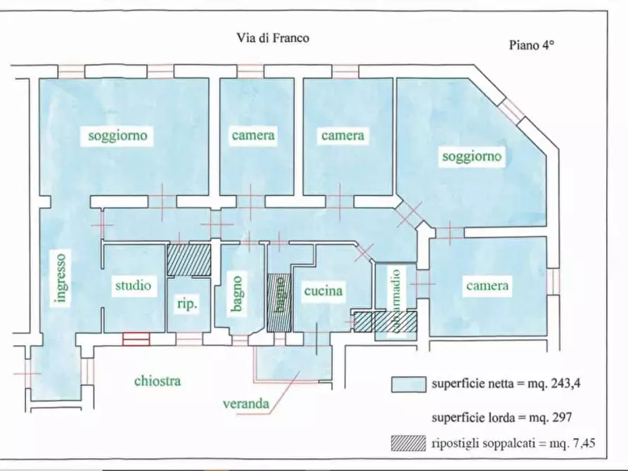 Immagine 1 di Appartamento in vendita  in Via di Franco, 9, Livorno, LI, Italia, Livorno, Livorno, 57123, Italia a Livorno