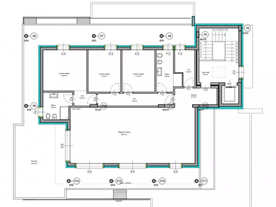 Immagine 25 di Attico in vendita  in Appia Monterosso a Abano Terme
