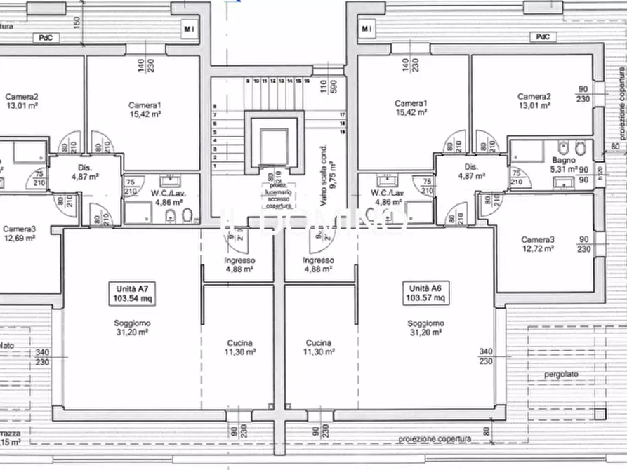 Immagine 31 di Attico in vendita  in Via Cristoforo Colombo a Abano Terme