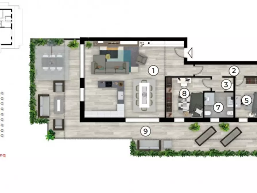 Immagine 8 di Appartamento in vendita  a Padova