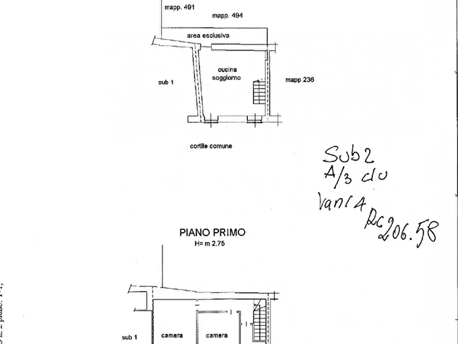 Immagine 24 di Casa bifamiliare in vendita  in Piazza Felice D'Ambrogio 2 a Pontestura