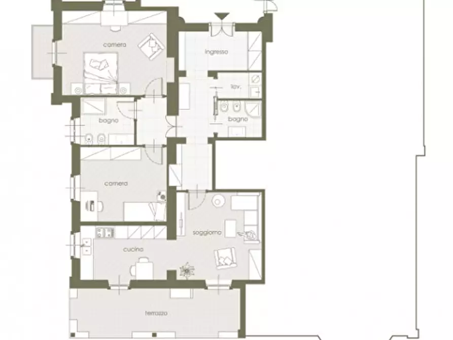 Immagine 26 di Appartamento in vendita  in Corso Torino 163 a Rivarolo Canavese