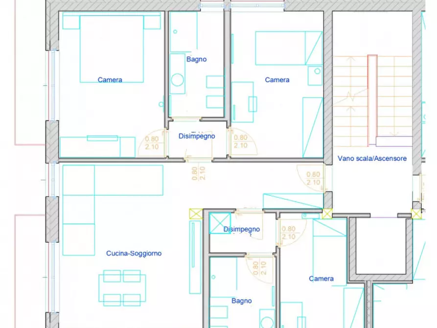 Immagine 5 di Appartamento in vendita  in Via Vespucci a Chioggia