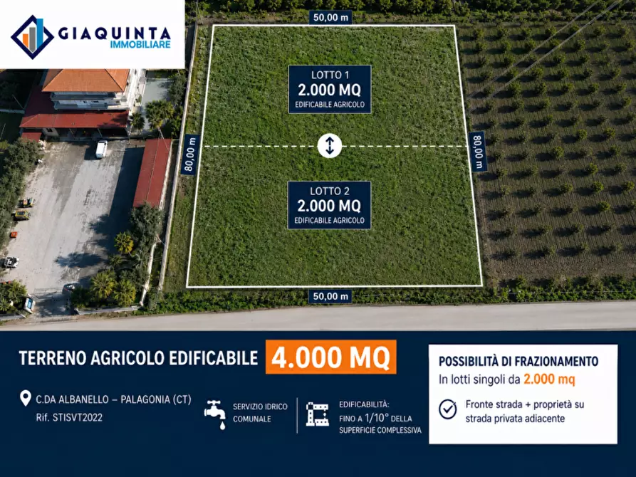 Immagine 1 di Terreno in vendita  in c.da Albanello snc a Palagonia
