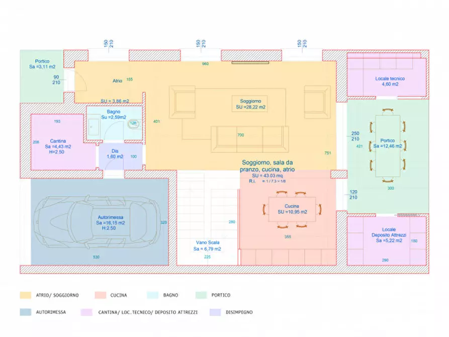 Immagine 12 di Casa bifamiliare in vendita  a Torrile