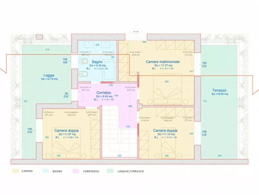 Immagine 13 di Casa bifamiliare in vendita  a Torrile