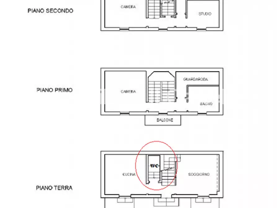 Immagine 26 di Villetta a schiera in vendita  in piazza san pietro a Castiglione Del Lago